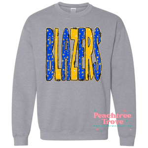 Mascot with Stars Sweatshirt- BLAZERS