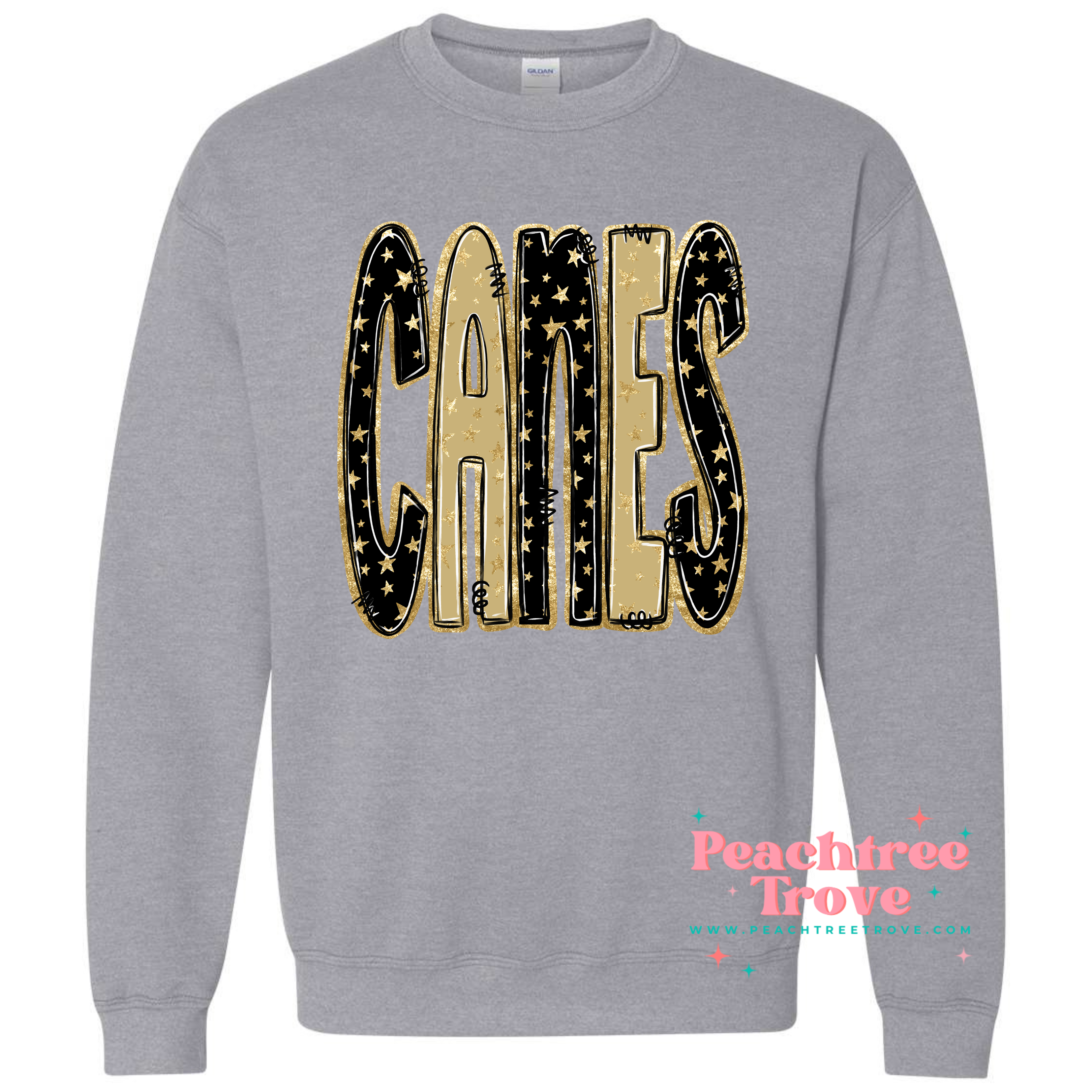 Mascot with Stars Sweatshirt- CANES