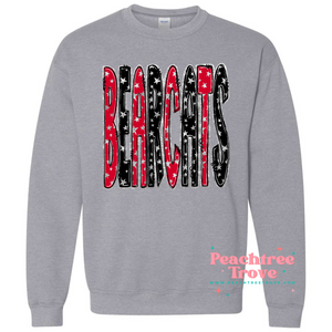 Mascot with Stars Sweatshirt- BEARCATS