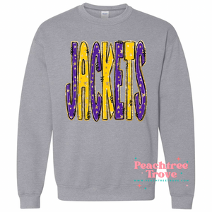 Mascot with Stars Sweatshirt- JACKETS