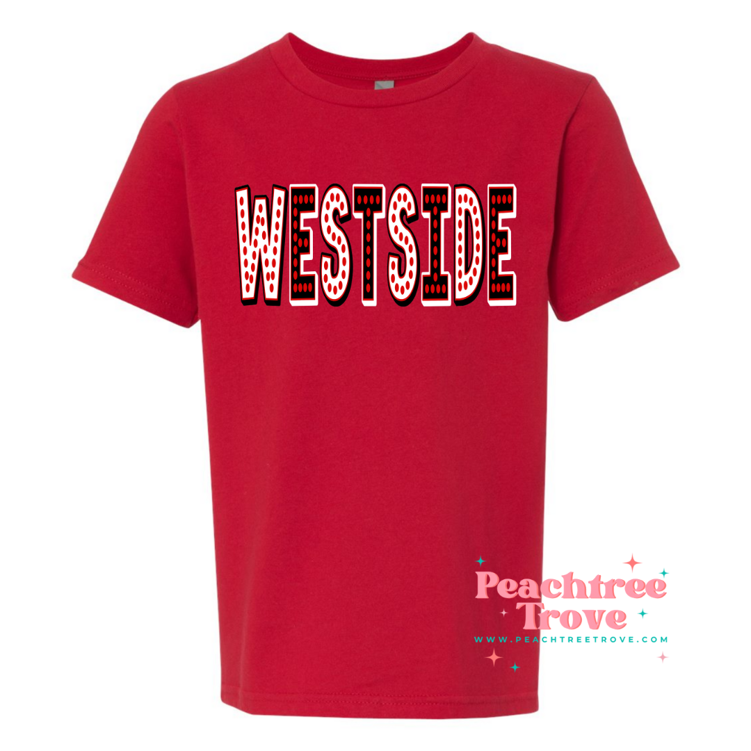 School Dots Tee- Westside Warriors